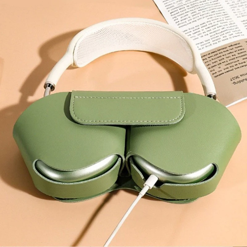 Airpods Max용 케이스(케이스만, 이어폰 없음) 이어폰 보호 커버 부드러운 가죽 케이스, 낙하 및 긁힘 방지, Airpods Max용 액세서리