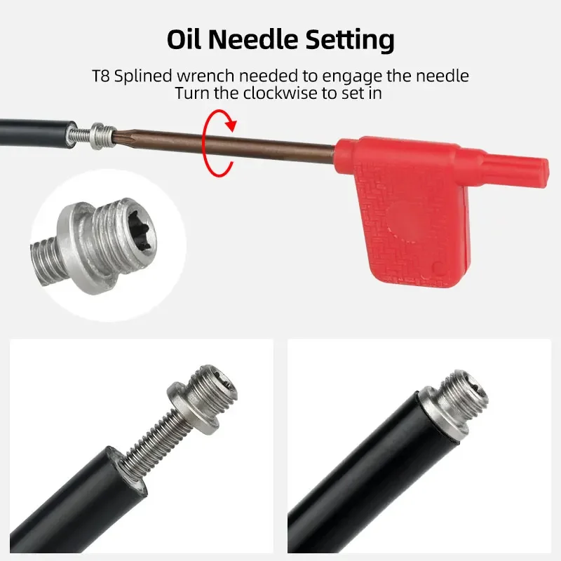 SRAM 시리즈 AVID Stealth-A-Majig 자전거 유압 디스크 브레이크 호스 인서트 부품 빠른 설치용 10 올리브 링 오일 니들 키트