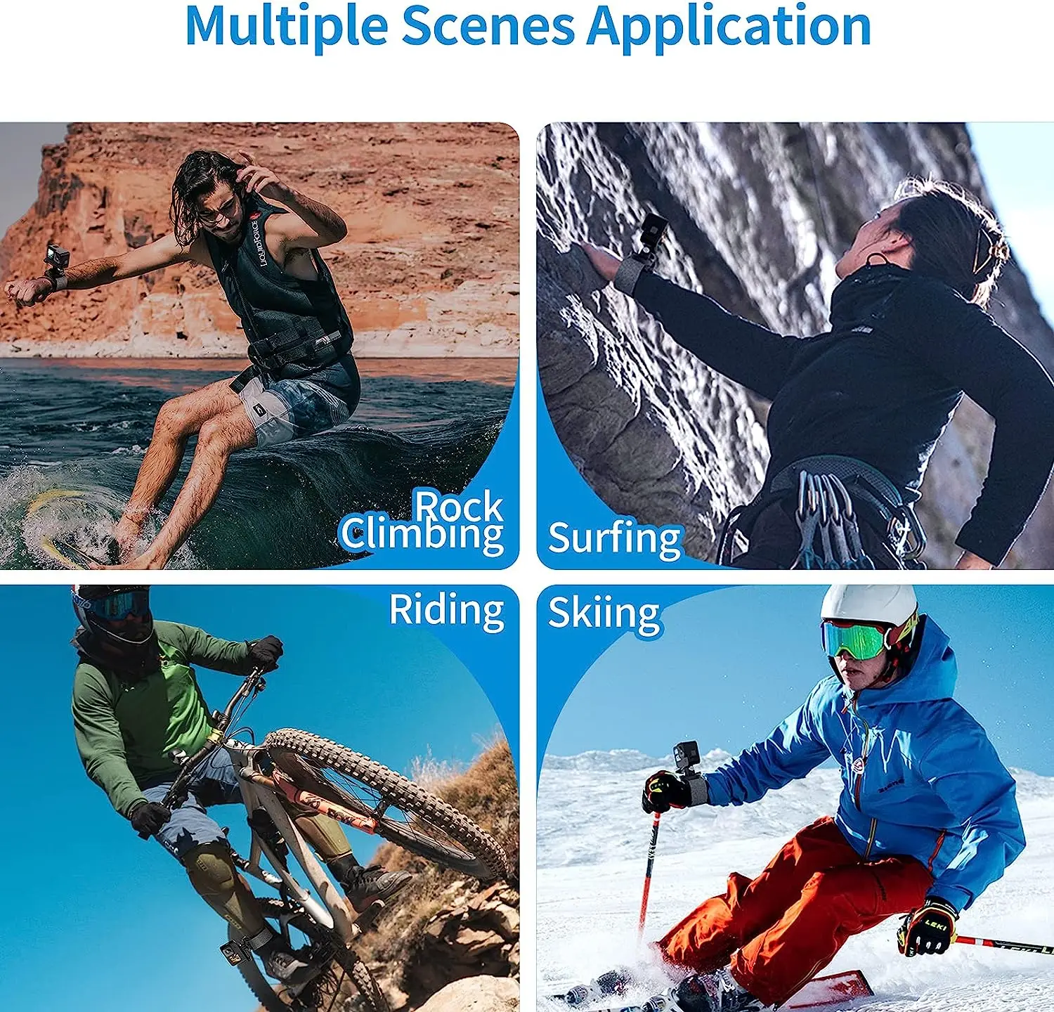 손목 스트랩 암 Plam 발목 마운트 밴드 홀더 GoPro 용 사이클링 마운트 13 12 11 10 9 Insta360 X5 X4 DJI Action 5 Pro 4 액세서리