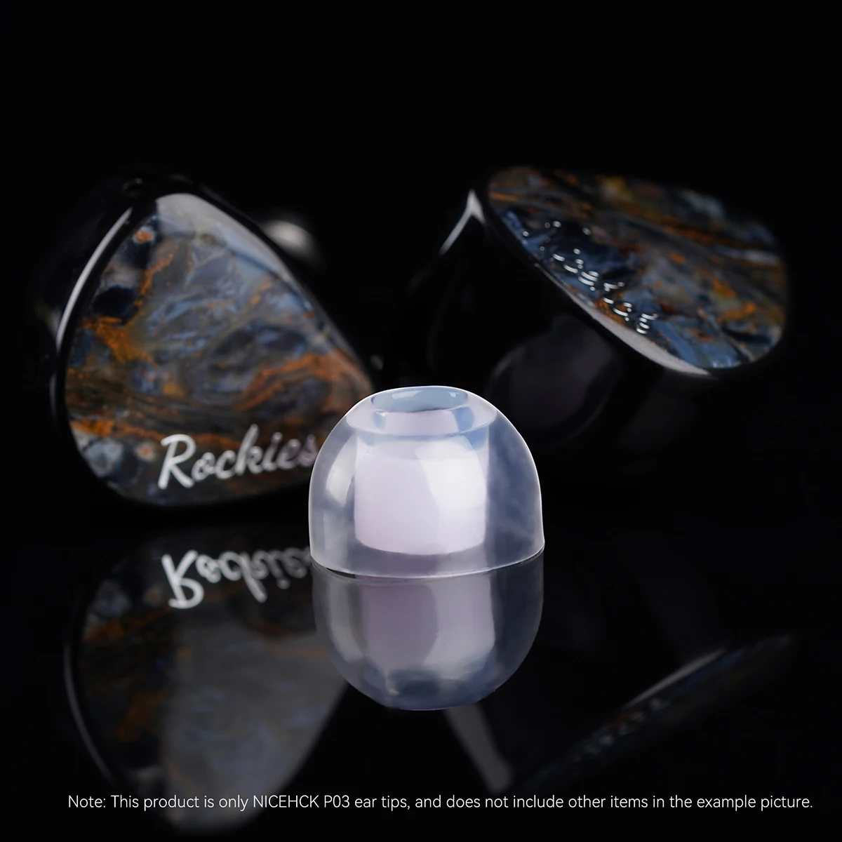 NICEHCK P03 투명 액상 실리콘 이어팁 노이즈 캔슬링 부드럽고 안전한 이어팁 이어폰 액세서리 NX8 Que Cantor IEM용