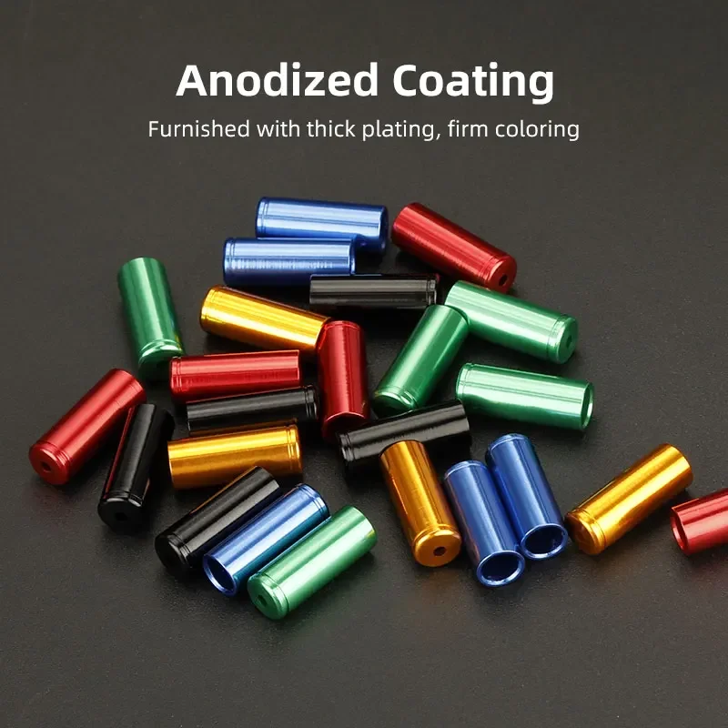 5mm 합금 자전거 브레이크 케이블 엔드 캡 하우징 페룰 4mm MTB 도로 자전거 변속기 시프터 라인 엔드 크림프