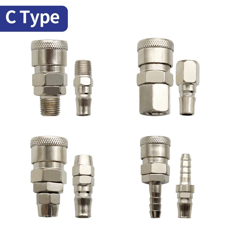 C 유형 SH PH SP PP SM PM SF 공압 커넥터 공기 호스 커플 링 압축기 액세서리 용 신속성 퀵 릴리스 피팅