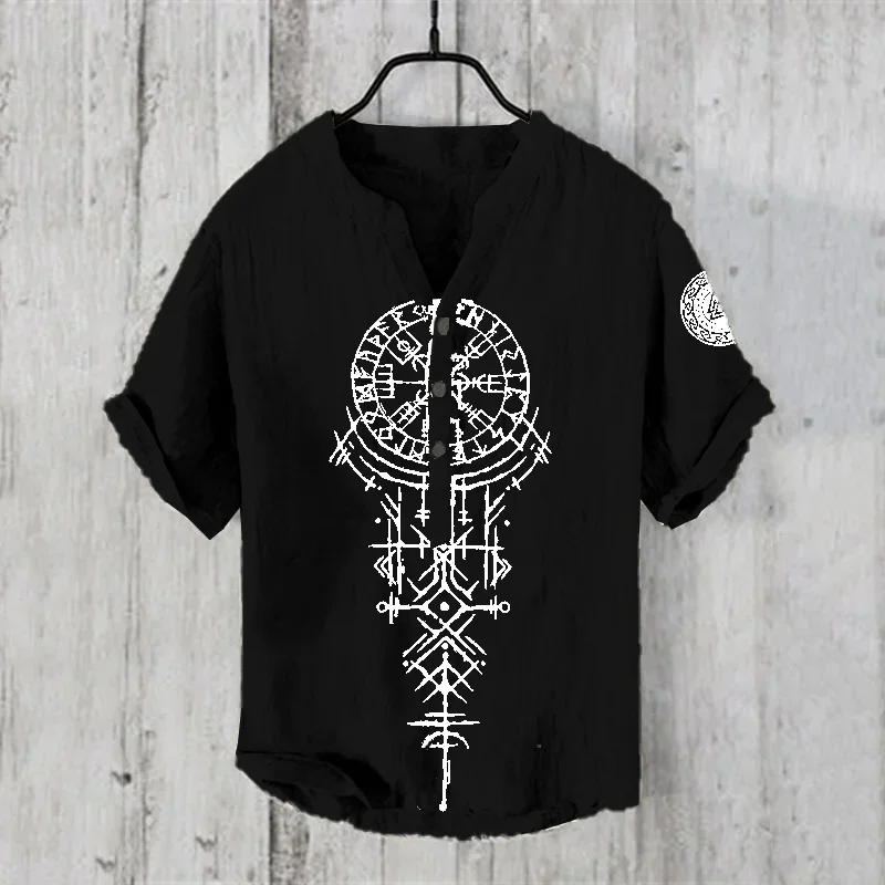 봄과 여름 남성 및 여성 셔츠 독립 스테이션 캐주얼 하와이 스타일 셔츠 남성상의 100% 린넨 새로운 핫 세일