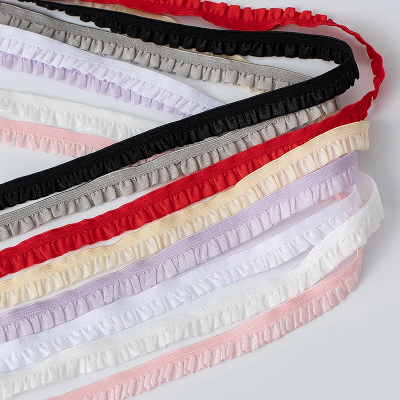 5 미터 파티 드레스 장식 의류에 대 한 탄성 레이스 트림 리본 DIY 공예 용품 바느질 고품질 봉 제 직물