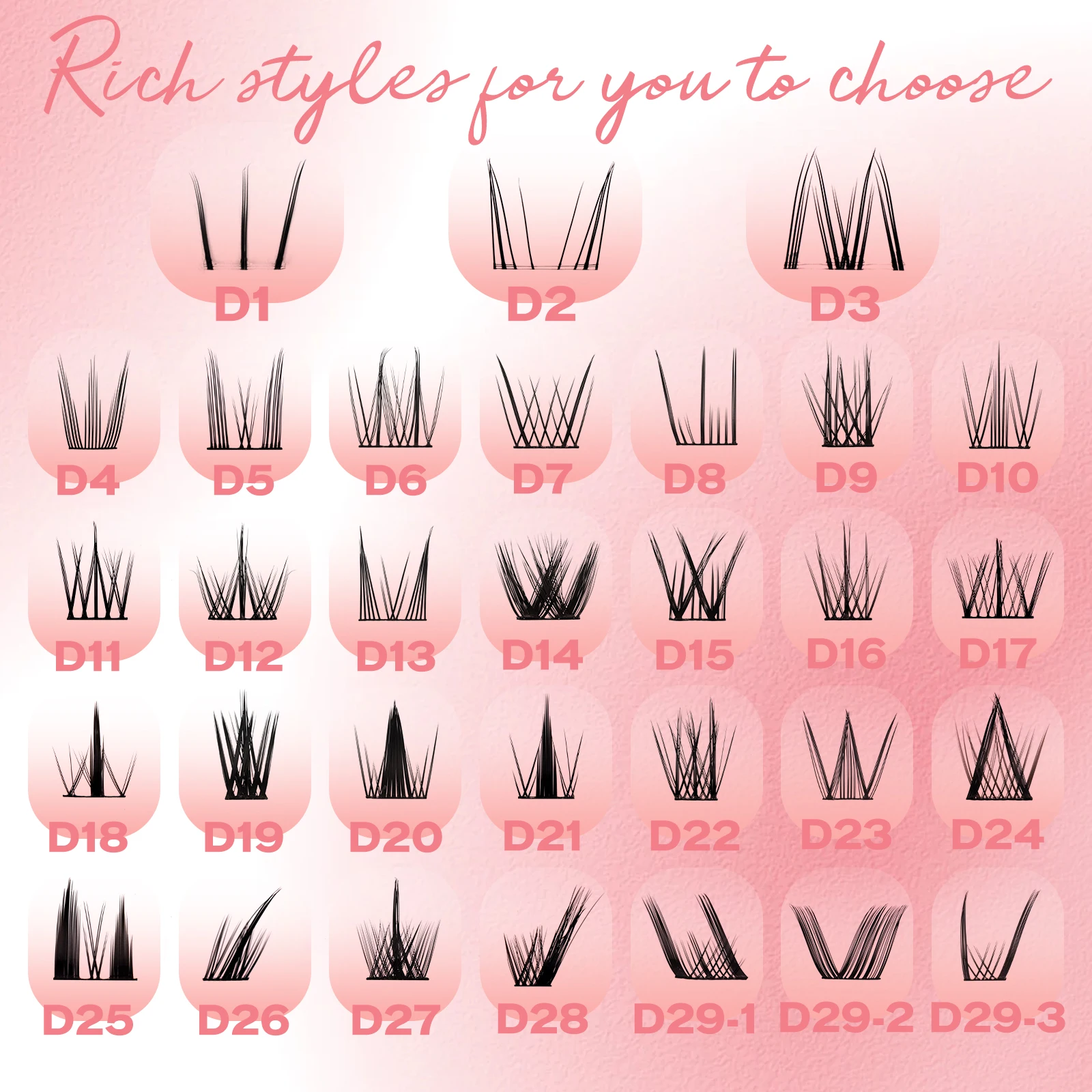 FADVAN 3 행 게으른 트리오 해바라기 가짜 속눈썹 여성 자연 시뮬레이션 단일 클러스터 초보자 단순 세그먼트