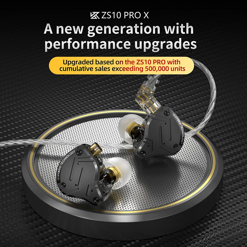 KZ ZS10 Pro X 이어폰형 유선 이어폰 음악 헤드폰 HiFi 베이스 모니터 이어버드 스포츠 헤드셋