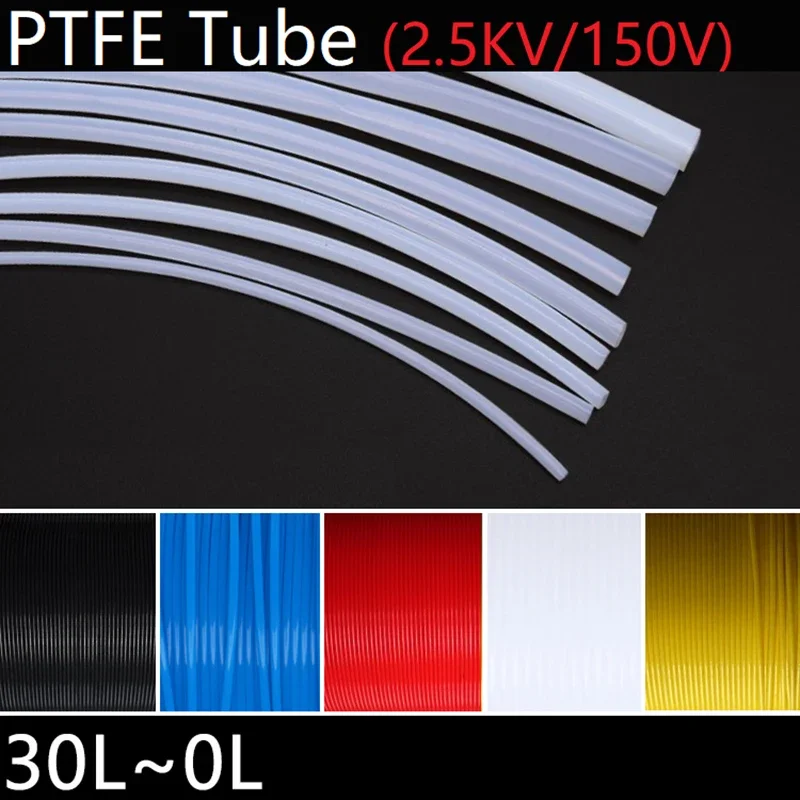 1M 0L~30L PTFE 튜브 F46 절연 모세관 열 보호기 전송 호스 강성 온도 내식성 2.5KV 150V title=1M 0L~30L PTFE 튜브 F46 절연 모세관 열 보호기 전송 호스 강성 온도 내식성 2.5KV 150V