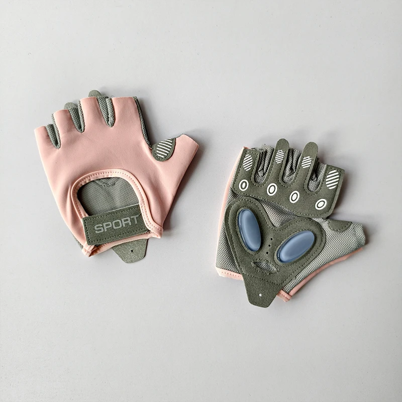 피트니스 여성용 반 손가락 장갑 안티 누에고치, 야외 사이클링 안티 슬립 운동 장비 철 롤러 건너 뛰는 밧줄