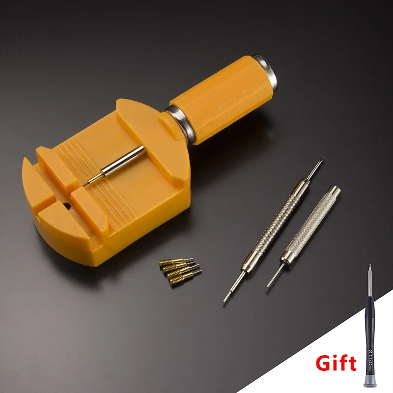 시계 스트랩 수리 도구 시계 핀 밴드 팔찌 링크 핀 도구 리무버로 금속 시계 도구를 조정하기 쉬운 리무버 조정