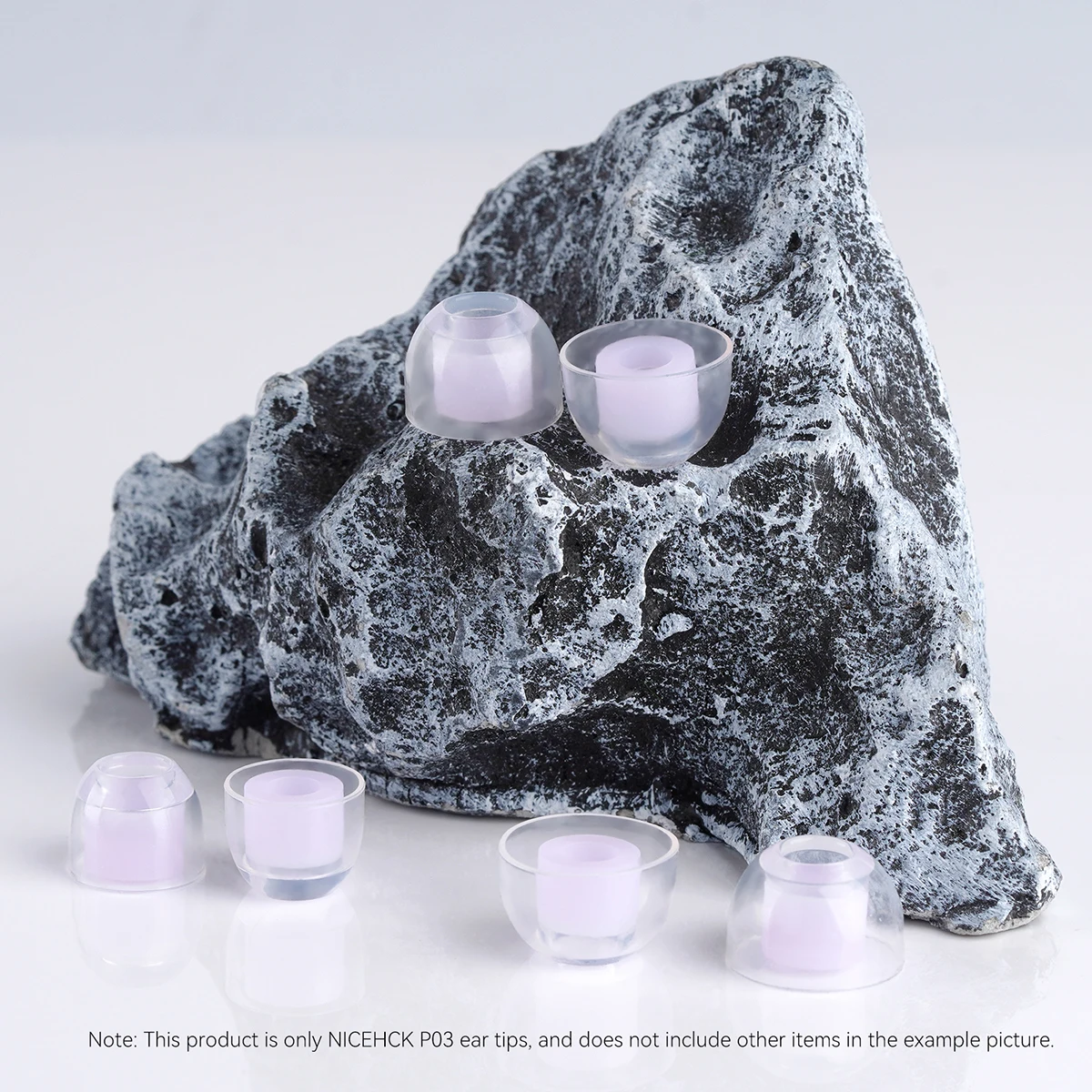 NICEHCK P03 투명 액상 실리콘 이어팁 노이즈 캔슬링 부드럽고 안전한 이어팁 이어폰 액세서리 NX8 Que Cantor IEM용