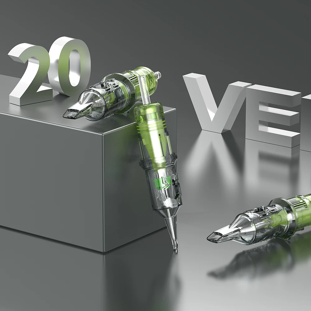 EZ 필터 베놈 카트리지 일회용 문신 바늘, RL, RS, RM, M1 멤브레인 전문 멸균 안전 문신 건, 20 개, 50 개