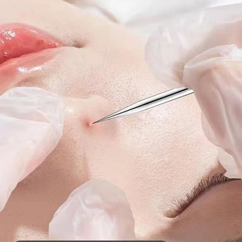 3-8Pcs 여드름 클립 여드름 족집게 여드름 제거제 스테인레스 스틸 셀 클립 미용 제품 여드름 바늘 피부 청소 도구