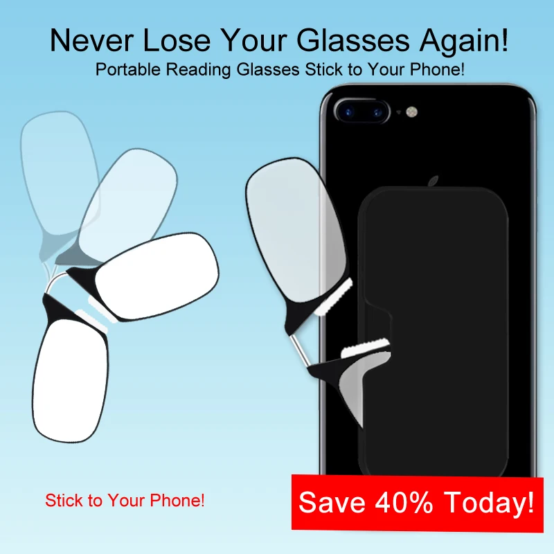 코 클립 독서 안경 남자 고품질 남자 휴대용 거품 코 안경 노인을위한 투명 안경 케이스