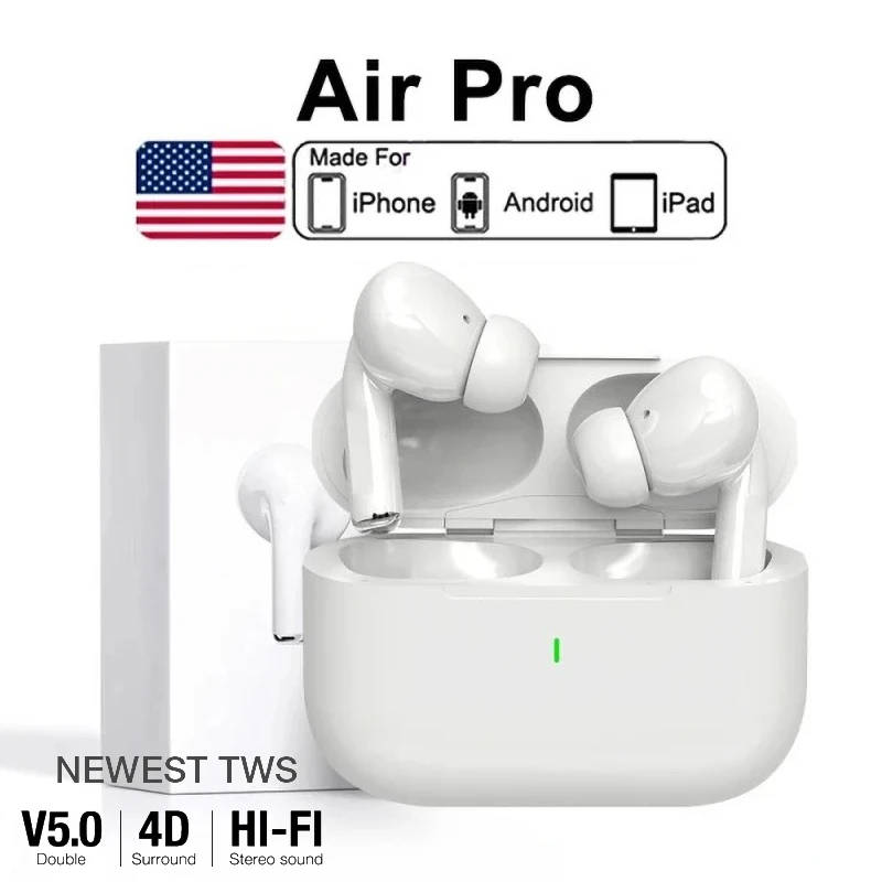 애플 오리지널 Airpods Pro 5 TWS Max 무선 블루투스 이어폰 인 이어 이어버드 아이폰 이어폰 용 노이즈 캔슬링 헤드셋 title=애플 오리지널 Airpods Pro 5 TWS Max 무선 블루투스 이어폰 인 이어 이어버드 아이폰 이어폰 용 노이즈 캔슬링 헤드셋 