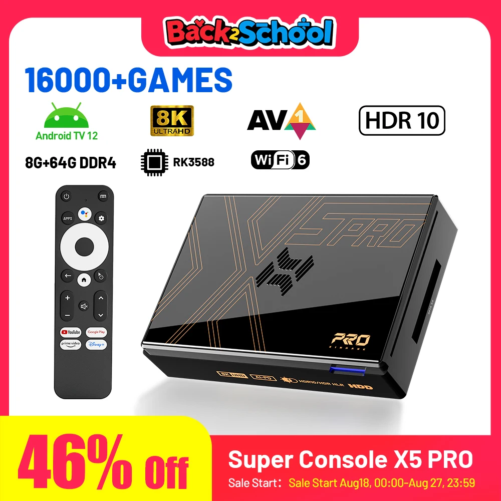 Kinhank 슈퍼 콘솔 X5 PRO 레트로 비디오 게임 콘솔 RK3588 8GDDR4, 4T HDD 16000+ 게임 플러그 앤 플레이, PS2/PS1/SS/DC/N64 title=Kinhank 슈퍼 콘솔 X5 PRO 레트로 비디오 게임 콘솔 RK3588 8GDDR4, 4T HDD 16000+ 게임 플러그 앤 플레이, PS2/PS1/SS/DC/N64 