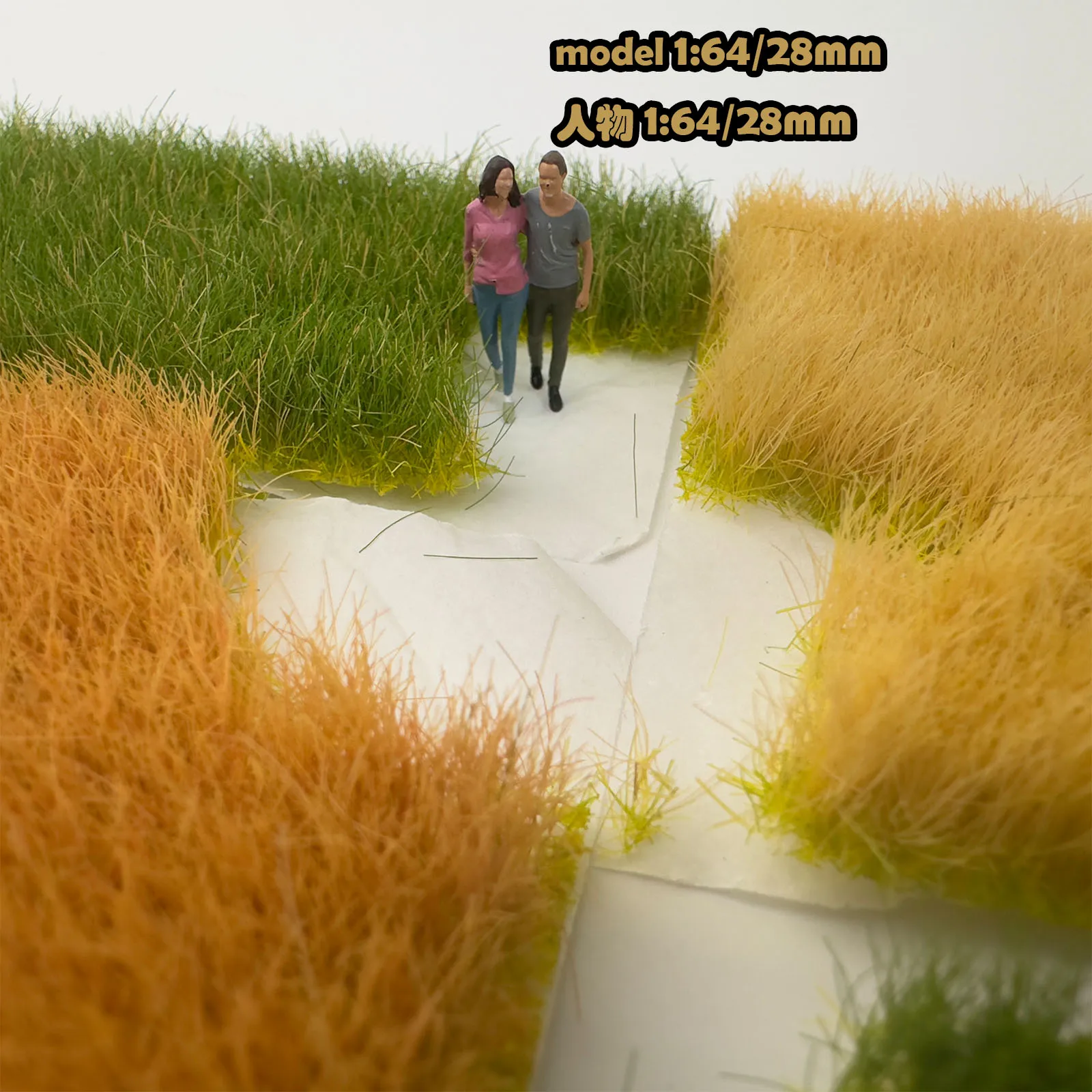 높이 12mm 정적 잔디 클러스터 모델 인공 술 잔디 마이크로 Wargame 풍경 재료 모래 테이블 레이아웃 디오라마 키트 1Pcs