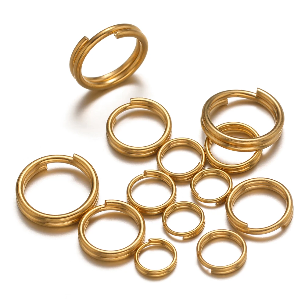 50-100pcs 스테인레스 스틸 더블 루프 오픈 점프 링 골드 분할 링 커넥터 DIY 쥬얼리 결과 만들기 도매 title=50-100pcs 스테인레스 스틸 더블 루프 오픈 점프 링 골드 분할 링 커넥터 DIY 쥬얼리 결과 만들기 도매