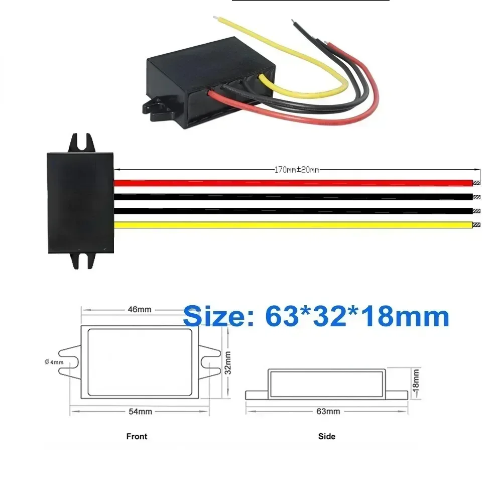 스텝 다운 DC DC 전력 컨버터, 버크 5 V 스위칭 전원 공급 장치, 자동차 LED용, 12 V 24V-5 V 5A 3A 10A, 8-36V