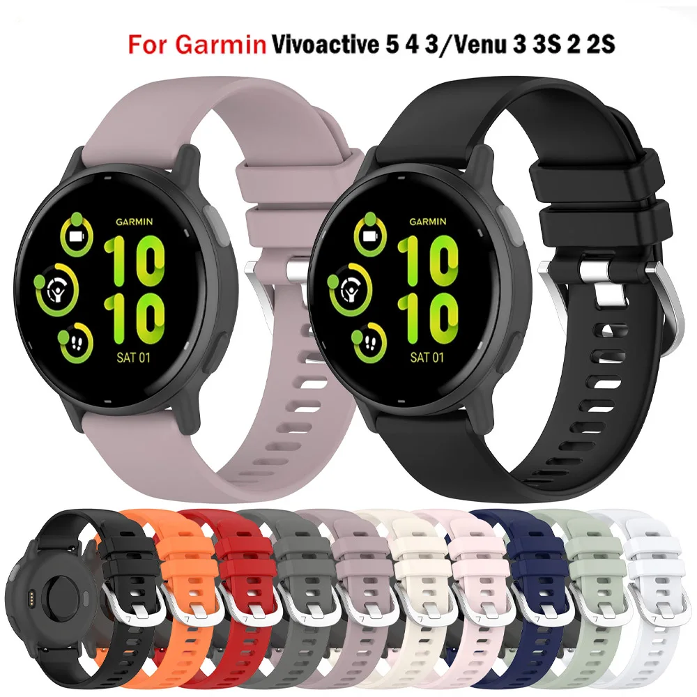 Garmin Vivoactive 3 5 4 4s 밴드 시계 Venu 3 2 2s 3s SQ Forerunner 255 255s 팔찌 팔찌 용 18mm 20mm 22mm 실리콘 스트랩 title=Garmin Vivoactive 3 5 4 4s 밴드 시계 Venu 3 2 2s 3s SQ Forerunner 255 255s 팔찌 팔찌 용 18mm 20mm 22mm 실리콘 스트랩 