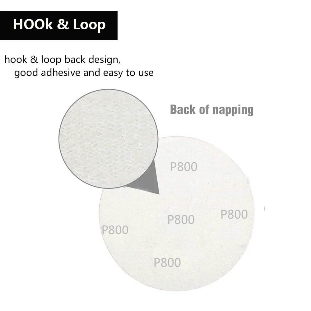 라운드 습식 샌딩 시트 샌딩 디스크 패드 자동차 용 건식 연마 사포 헤드 라이트 복원 그라인더 액세서리