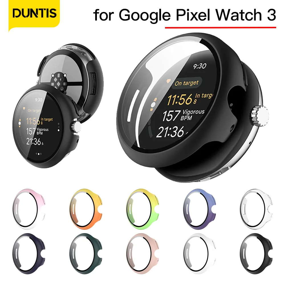 Google Pixel Watch 3용 케이스 + 유리 45mm 41mm PC 올라운드 범퍼 긁힘 방지 보호 커버 + 화면 보호기 액세서리 title=Google Pixel Watch 3용 케이스 + 유리 45mm 41mm PC 올라운드 범퍼 긁힘 방지 보호 커버 + 화면 보호기 액세서리