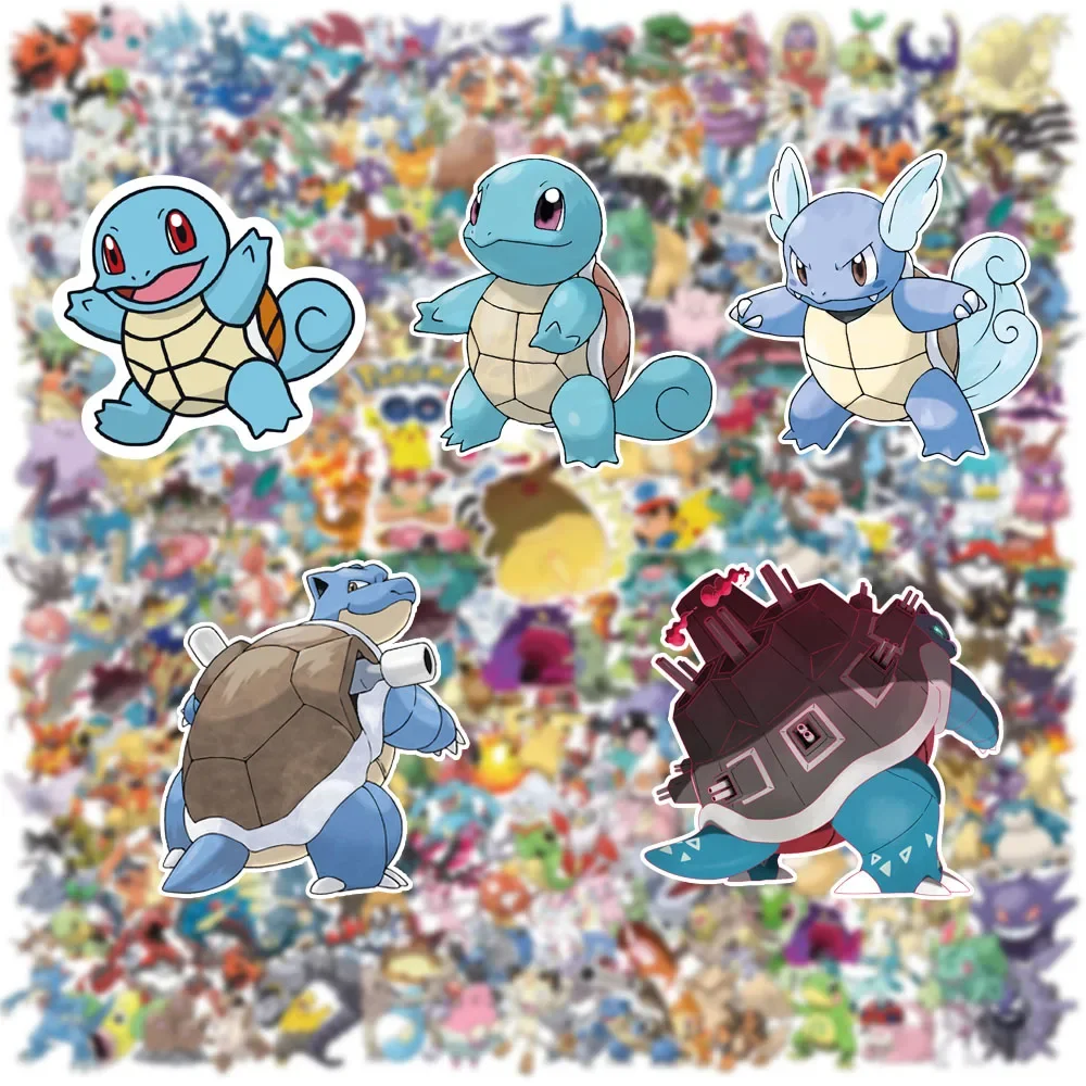 103/300Pcs 포켓몬 귀여운 피카추 스티커 Charizard 앨범 Pokédex DIY 노트북 자동차 수하물 Kawaii 방수 애니메이션 스티커 장난감