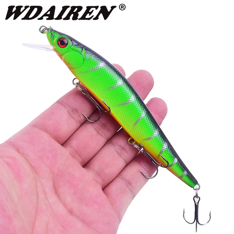 1PCS 미노우 낚시 루어 플로팅 워블러 하드 미끼 13.5g 22.5g 트레블 후크가 있는 크랭크베이트 태클 잉어 파이크 베이스 페스카 스윔베이트