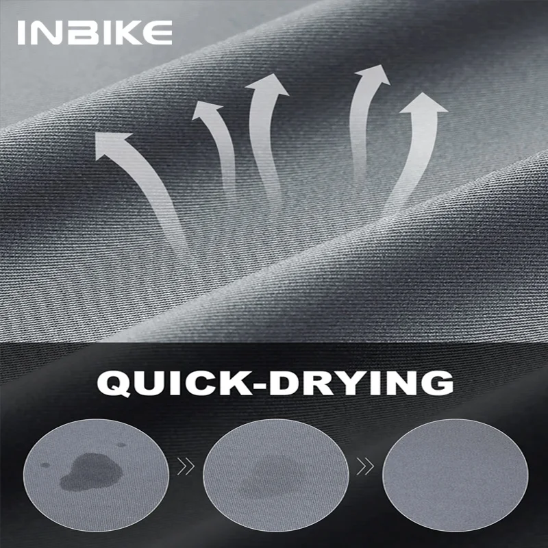 INBIKE 짧은 소매 자전거 저지 남자 여름 도로 사이클링 저지 의류 남성용 MTB 산악 자전거 운동복 남성 의류