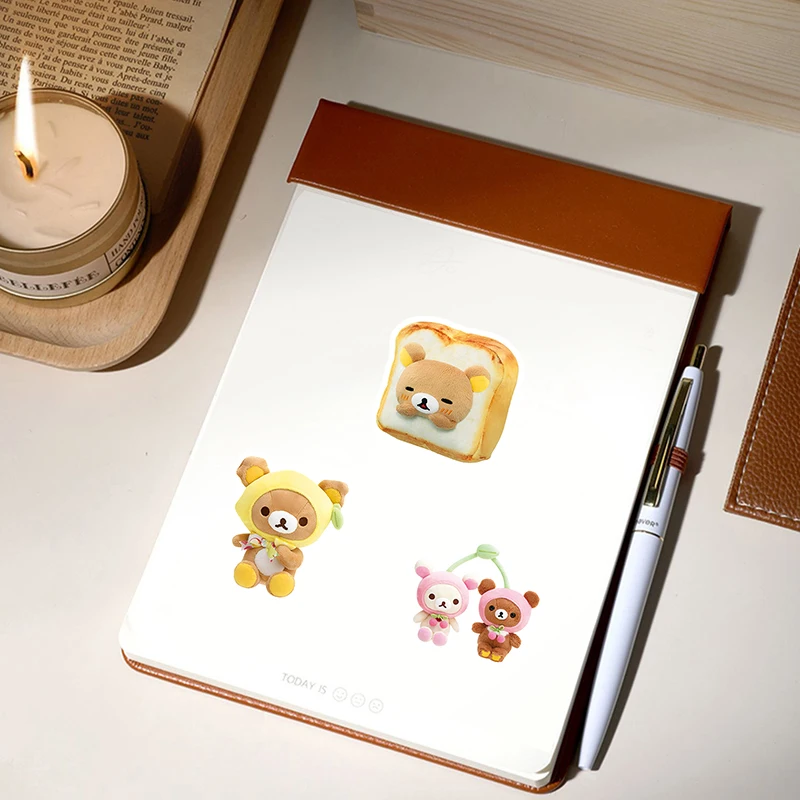 50pc 쉬운 곰 시리즈 만화 귀여운 낙서 스티커 가방 노트북 스케이트 보드 맞춤 스티커