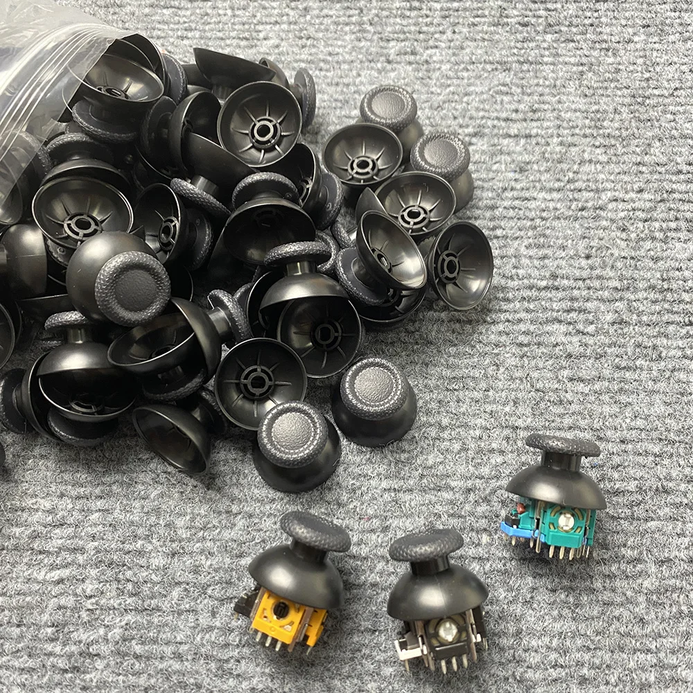 PS4 PS5 아날로그 커버 용 10-100Pcs 소니 플레이 스테이션 4 PS4 컨트롤러 용 3D 쉘 엄지 스틱 조이스틱 썸 스틱 버섯 캡