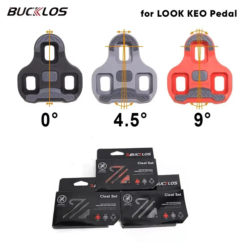 BUCKLOS 자전거 페달 클리트 LOOK KEO 0/4.5/9도 플로팅 자전거 클리트 자동 잠금 도로 자전거 사이클링 신발 KEO 용 클리트 title=BUCKLOS 자전거 페달 클리트 LOOK KEO 0/4.5/9도 플로팅 자전거 클리트 자동 잠금 도로 자전거 사이클링 신발 KEO 용 클리트 