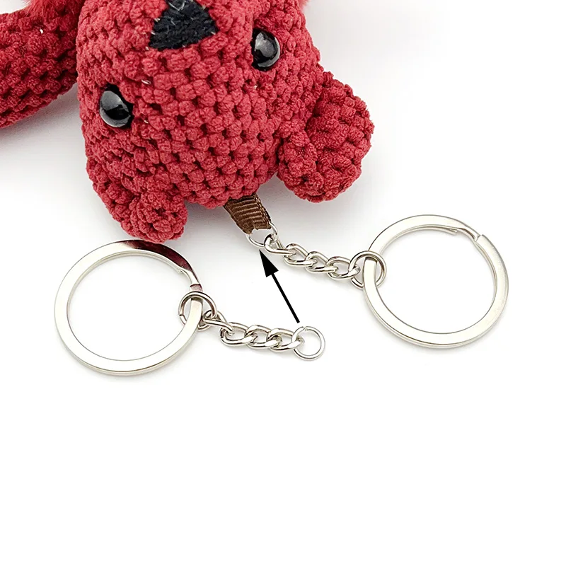 10-20Pcs 열쇠 고리 열쇠 고리 30mm 라운드 플랫 와이어 오픈 링 금속 열쇠 고리 DIY 쥬얼리 장난감 펜던트 만들기 도매 발견