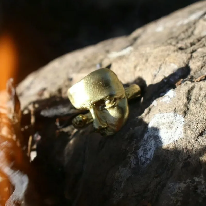 크리 에이 티브 신비로운 마스크 얼굴 반지 고스 스타일 성격 마스크 오픈 반지 남성 여성 보석 선물