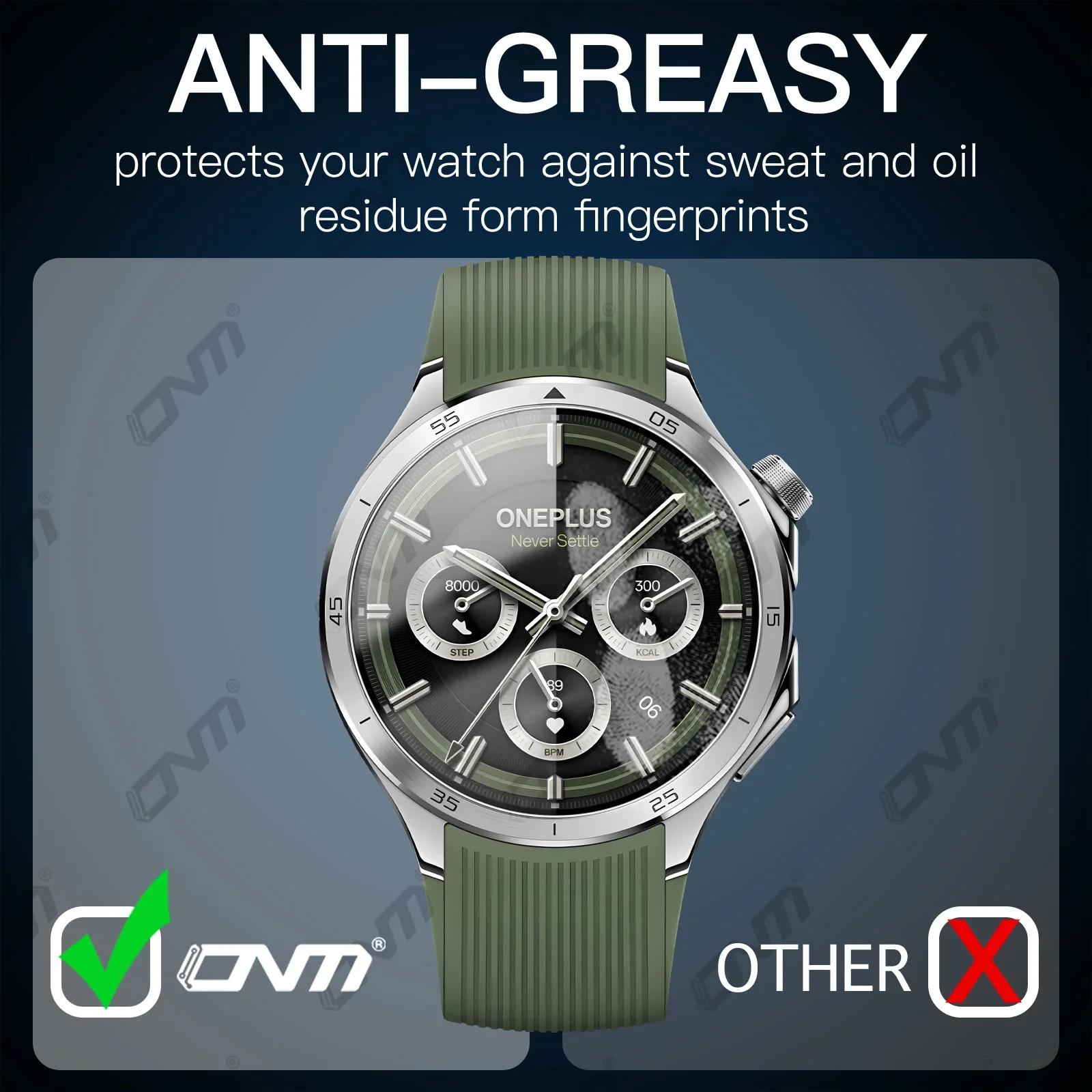 OnePlus Watch 3 용 2.5D 화면 보호기 강화 유리 긁힘 방지 유리 필름 Ultra-HD 보호기 액세서리