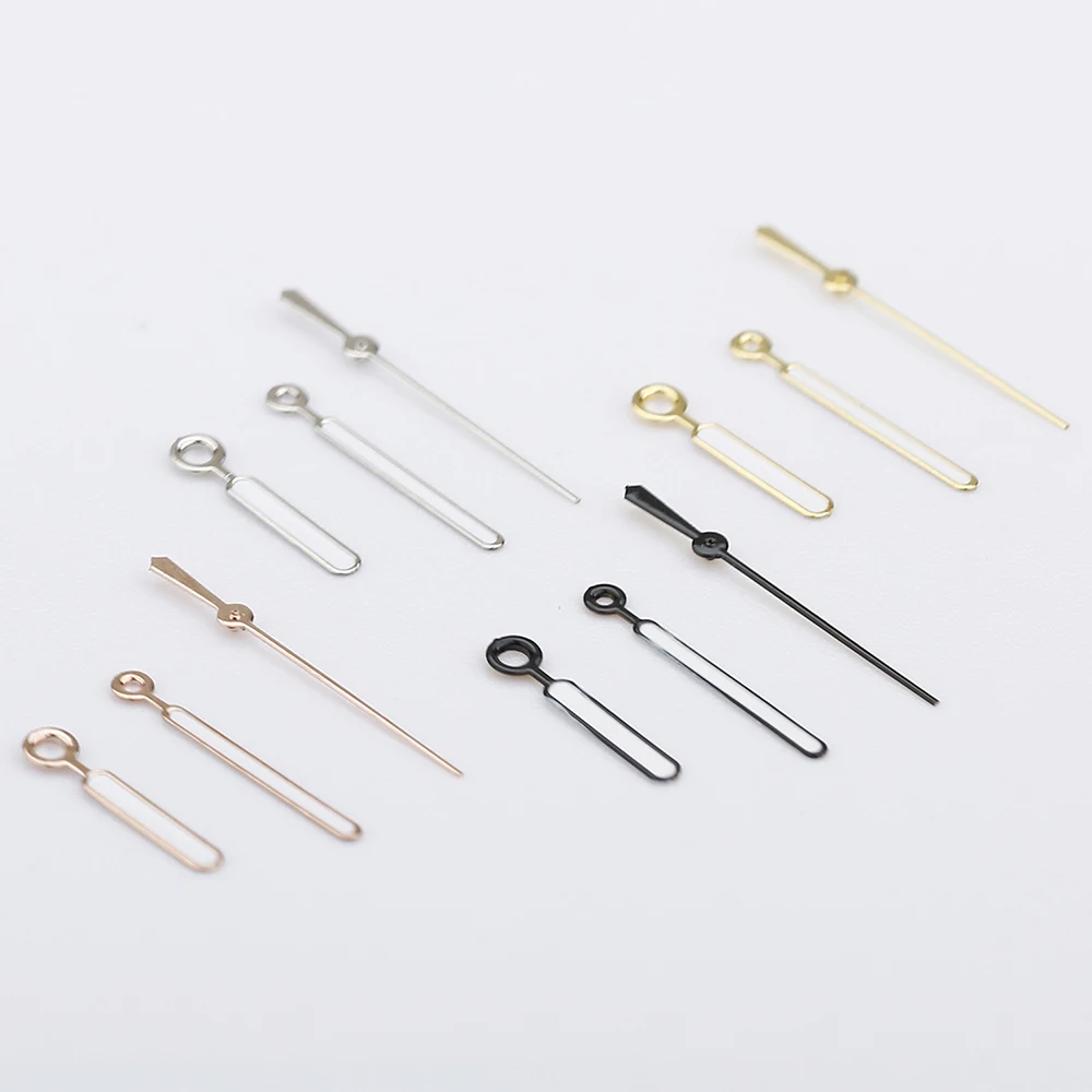 Aiguille NH35 손 세트 로즈 골드 실버 시계 손 NH34 NH35 NH36 Nh35 노틸러스 손 시계 포인터에 대한 녹색 빛나는