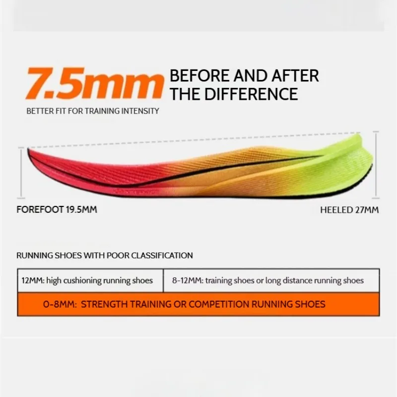 Xtep 남성용 운동화 2000km 3.0 2025 봄 경량 쿠션 내마모성 트레이닝 조깅 스니커즈 875119110032