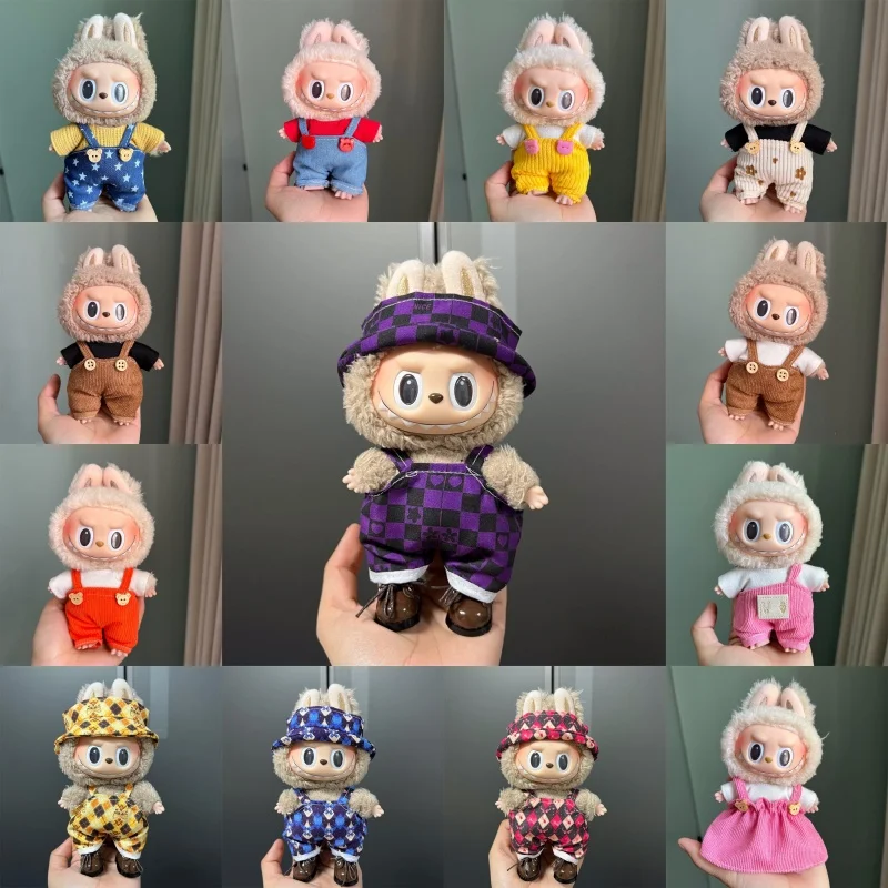 17cm Labubu를위한 귀여운 미니 봉제 인형 옷 다양한 종류의 작업복 의류 액세서리 title=17cm Labubu를위한 귀여운 미니 봉제 인형 옷 다양한 종류의 작업복 의류 액세서리 
