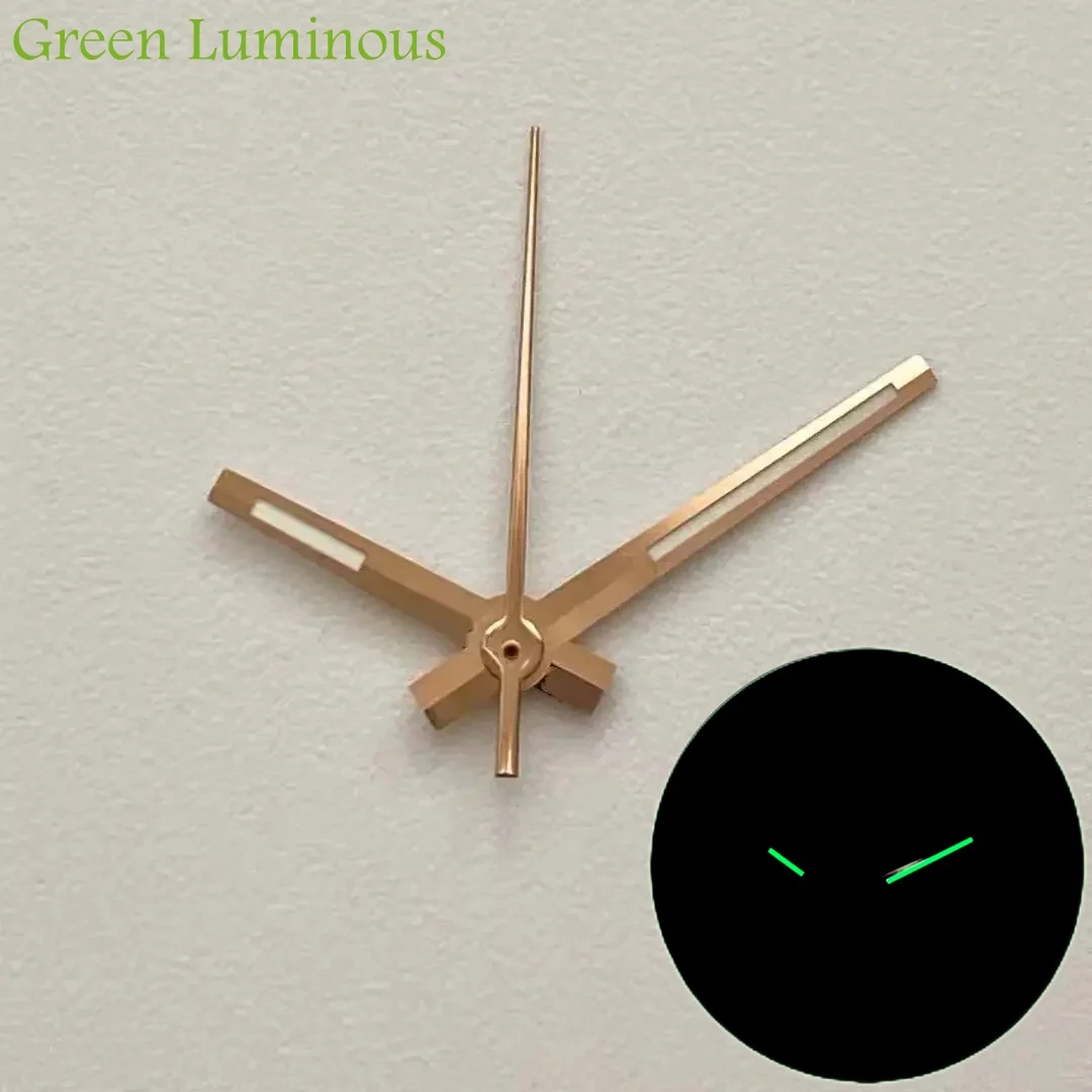 NH35 손 8mm 12mm 12.5mm 시계 손 오이스터 스타일 NH70/NH36/4R/7S 무브먼트 액세서리 용 블루 그린 빛나는 시계 포인터