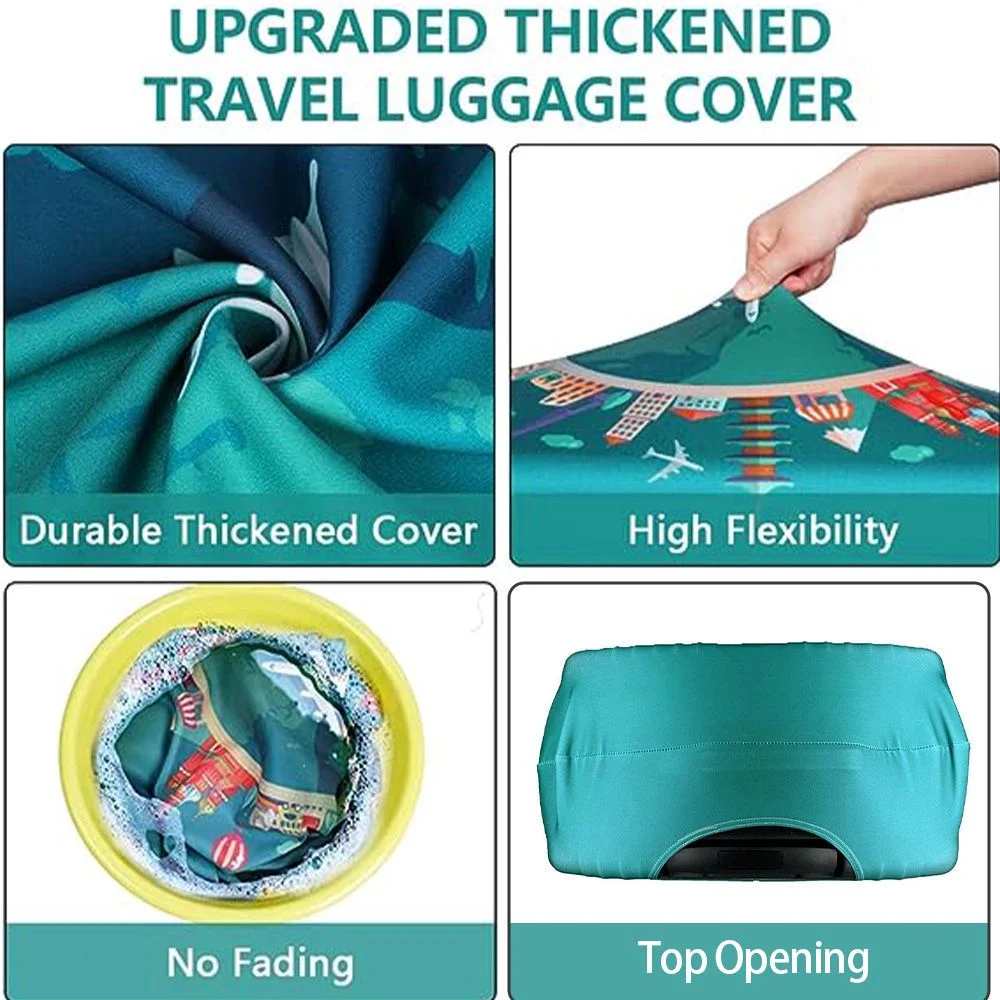 수하물 커버 가방 커버 보호대 가방 18-32 인치 수하물 부츠 세척 가능 긁힘 방지 여행 액세서리