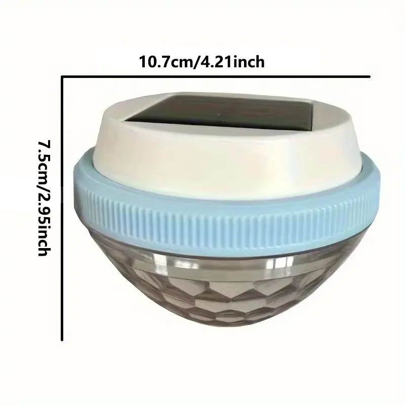 태양광 플로팅 풀 조명, 야간 LED 자동 조명, 주간 자동 충전 및 조명 끄기, 다채로운 d