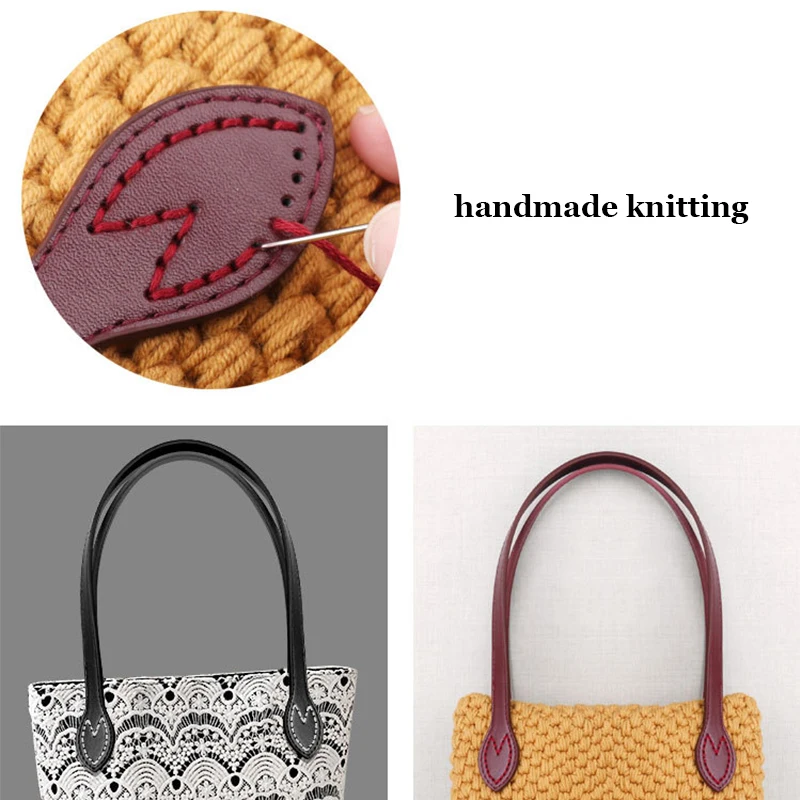 2Pcs 60cm PU 가죽 가방 핸들 숄더 가방 스트랩 교체 핸드백 벨트 스트랩 DIY DIY 여성 수제 가방 액세서리