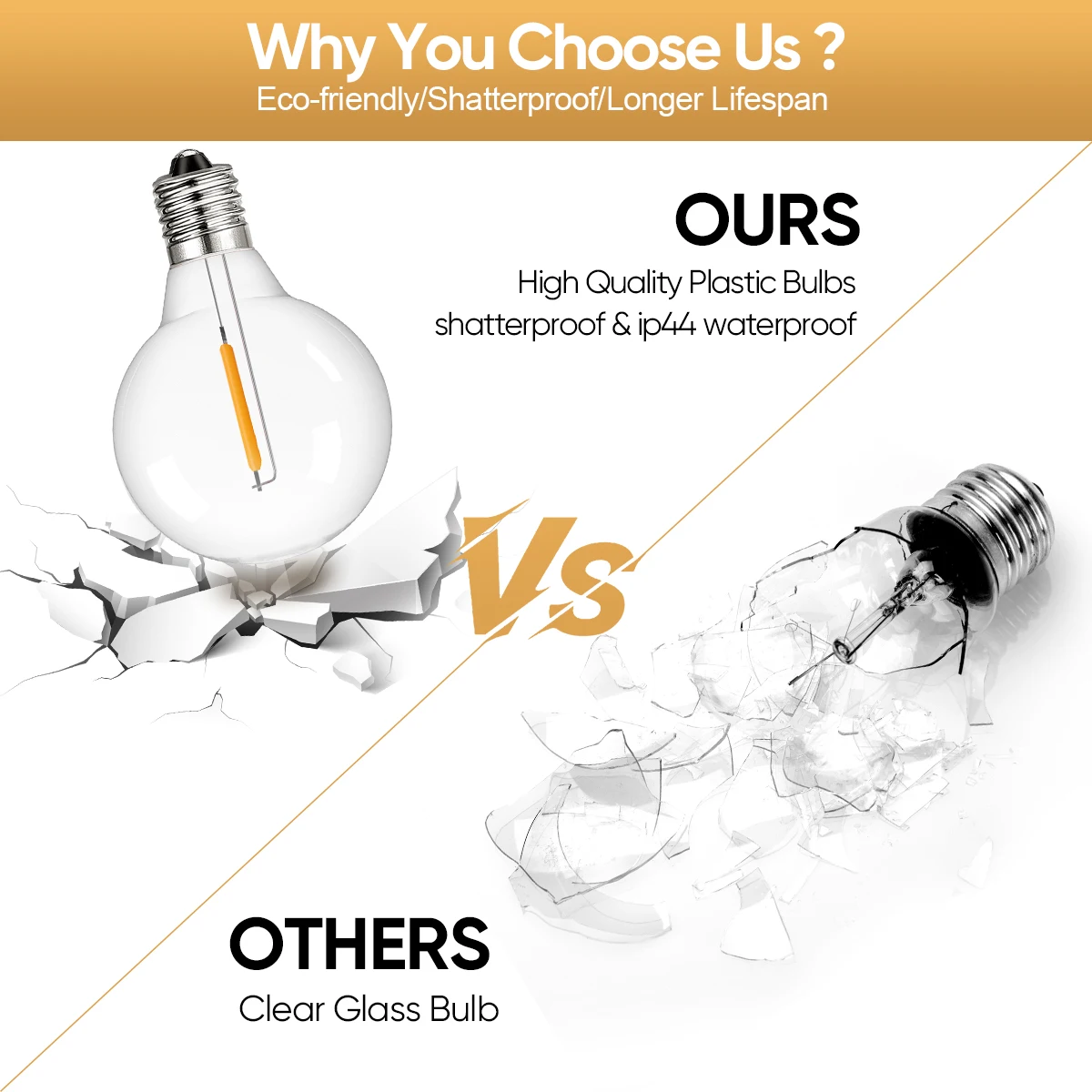 깨지지 않는 G40 조명 화환 220V 110V Led 문자열 빛 E12 방수 연결 가능한 야외 뒷마당 크리스마스 조명 장식