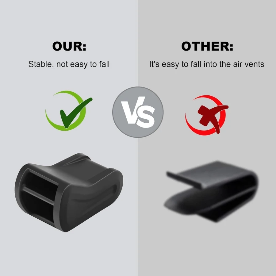 2017-2025 Tesla Model Y Juniper & Model 3 & 3 Highland Air Vent용 공기 청정기 어댑터 2개(공기 청정기는 포함되지 않음)