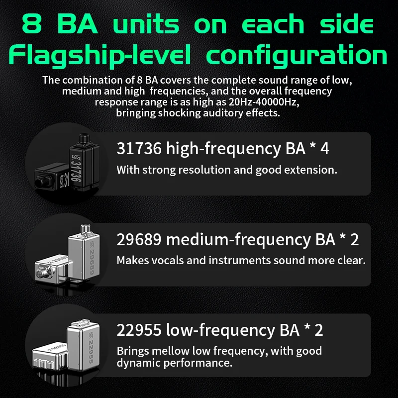 KZ AS16 Pro 이어폰 유선 이어폰 16BA 밸런스드 아마츄어 HIFI 베이스 모니터 헤드폰 소음 차단 이어버드 스포츠 헤드셋