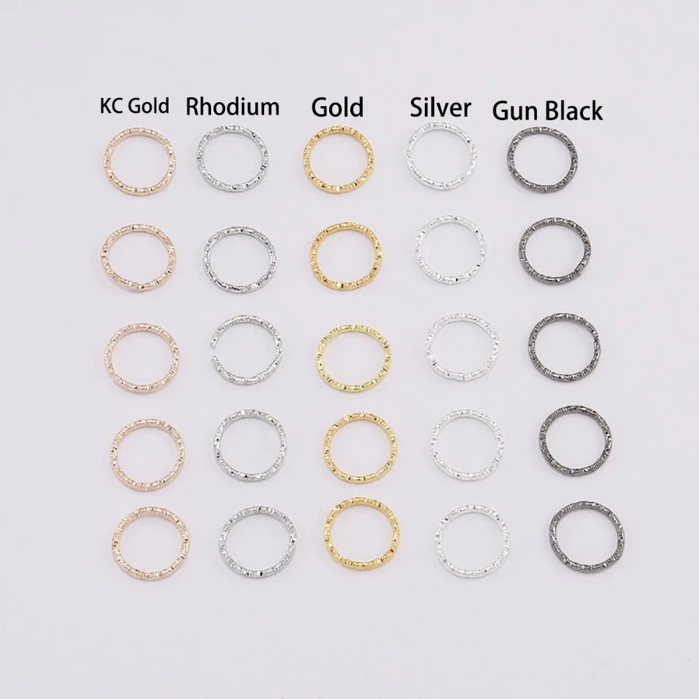50-100pcs 8-20mm 라운드 점프 반지 트위스트 오픈 분할 반지 점프 반지 커넥터 쥬얼리 마킹 결과 공급 DIY