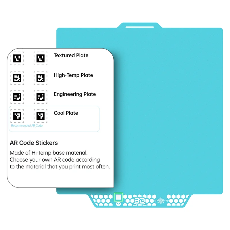 BIQU 팬더 빌드 플레이트 CryoGrip Pro 코팅 BambuLab Voron Kobra Adventurer 5M 3D 프린터 용 막힘 스프링 스틸 양면 없음