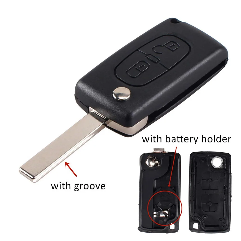 푸조 207 307 308 407 607 시트로엥 C4 C5 C3 Berlingo Xsara HU83/VA2 Fob 케이스 플립 envio 무료 용 자동차 원격 키 쉘