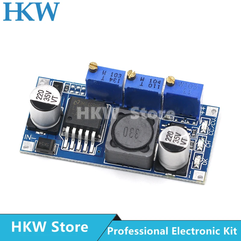 LM2596s DC-DC 스텝다운 전원 공급 장치 모듈 3A 조정 가능한 스텝다운 모듈 LM2596 전압 조정기 24V 12V 5V 3V