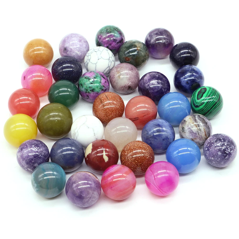 16mm 미니 천연석 크리스탈 라운드 볼 비즈 Reiki 치유 석영 자수정 마노 광물 표본 글로브 차크라 도매 title=16mm 미니 천연석 크리스탈 라운드 볼 비즈 Reiki 치유 석영 자수정 마노 광물 표본 글로브 차크라 도매