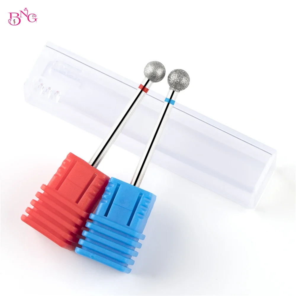 BNG 볼 모양 큐티클 클린 네일 드릴 비트, 전문 안전 다이아몬드 네일 비트, 큐티클 각질용 네일 클리너, 3/32 인치